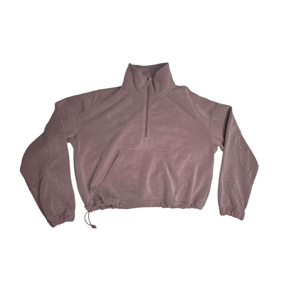 Lululemon Scuba Oversized Funnel Neck Half Zip Pullover Women's 8 Lavender - Picture 2 of 6